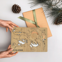 Décorations suspendues en bois