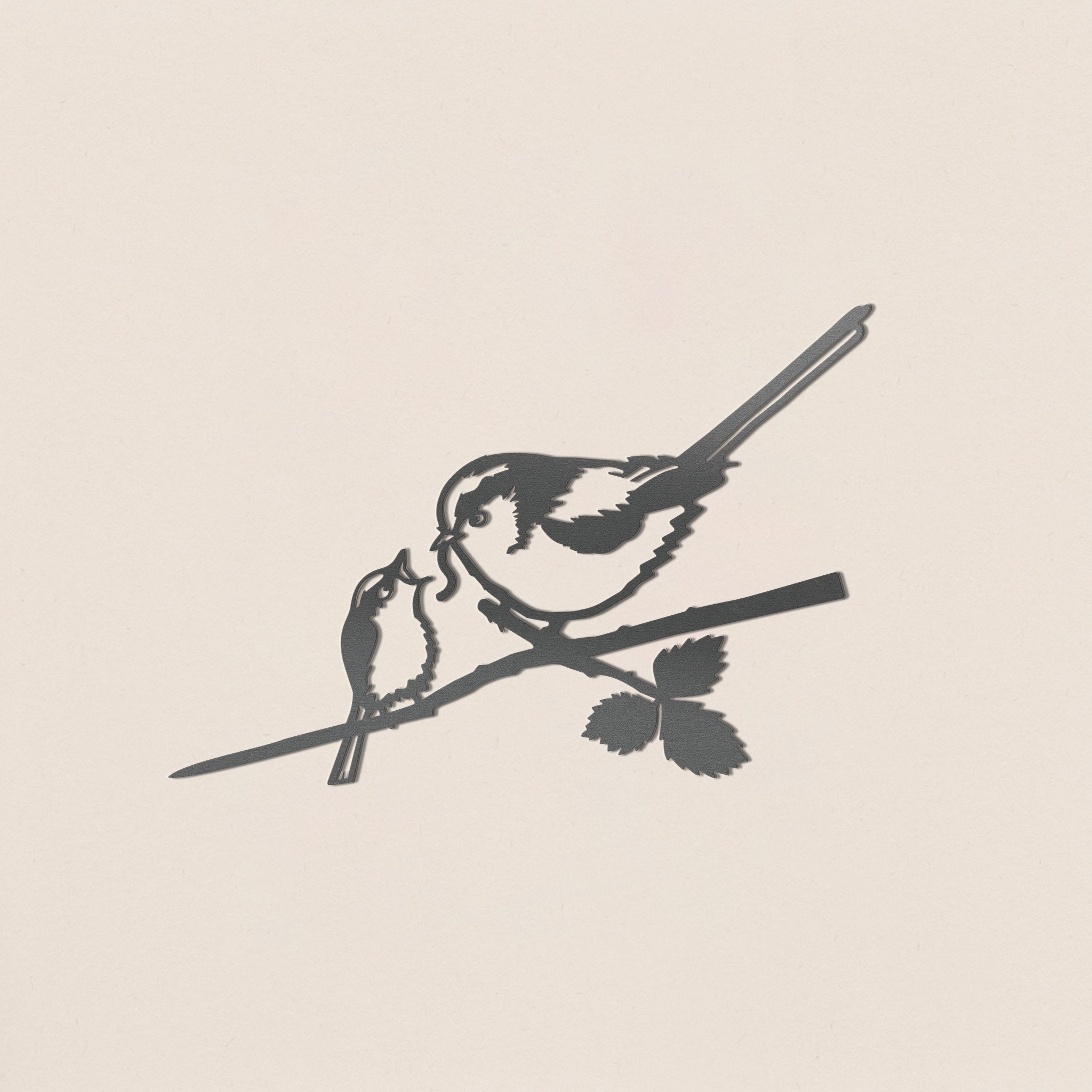 La Mesange A Longue Queue Et Son Oisillon