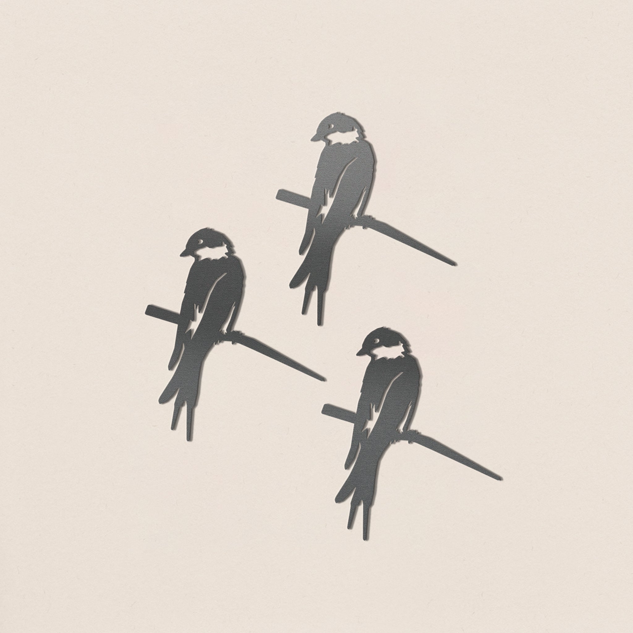 Lot de trois bébés oiseaux uniques