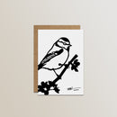 Lot de 4 cartes de vœux Metalbird