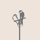 Tuteur de plantes Le couple d'hirondelles  - 96CM