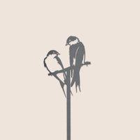 Tuteur de plantes Le couple d'hirondelles  - 96CM